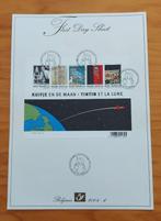 Belgium 2004 - FDS 3249/53 Bl 109 - Kuifje en de maan/Tintin, Postzegels en Munten, Met stempel, Gestempeld, Overig, 1e dag stempel