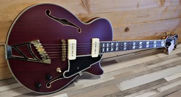 D'angelico Deluxe SS Satin Trans Wine