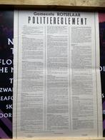 poster politiereglement Rotselaar 1960, Ophalen of Verzenden