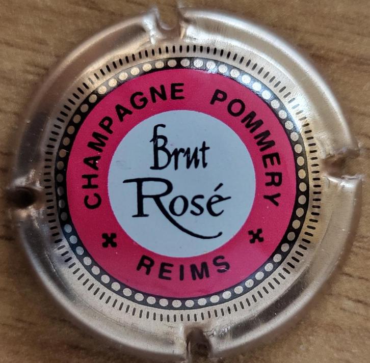 Champagnecapsule POMMERY roze & lichtgoud  nr. 79, Verzamelen, Wijnen, Nieuw, Champagne, Frankrijk, Ophalen of Verzenden