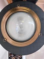 Antieke koperen scheepslamp, Antiek en Kunst, Ophalen