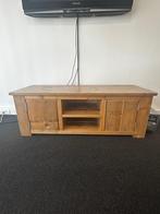 Massief houten tv-kast / dressoir – landelijke stijl - 140cm, Ophalen, 100 tot 150 cm, Minder dan 100 cm, Grenenhout