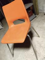 Vintage oranje stoelen, Huis en Inrichting, Stoelen, Ophalen, Kunststof, Gebruikt, Overige kleuren