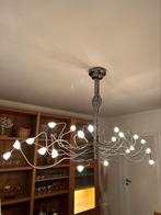 Kunstige RVS luster, Huis en Inrichting, Lampen | Kroonluchters, Ophalen, Gebruikt