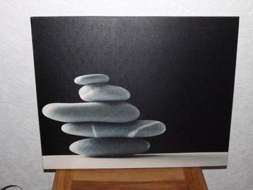 Cadre toile cailloux 50 x 40 cm déco murale beschikbaar voor biedingen