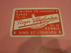 Oude losse speelkaart Likeuren Verplancken , Ronse (94), Enlèvement ou Envoi, Comme neuf, Carte(s) à jouer