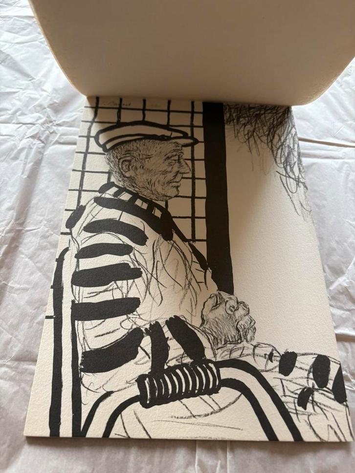 Schetsboek Roger Raveel met 2 litho’s & 15 reproducties, Antiek en Kunst, Kunst | Litho's en Zeefdrukken, Ophalen of Verzenden