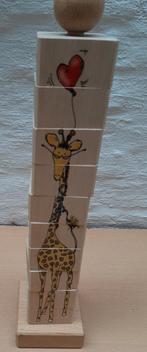 Houten stapelpuzzel Janbibejan, Kinderen en Baby's, Speelgoed | Houten speelgoed, Ophalen, Zo goed als nieuw