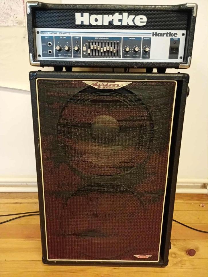 Hartke HA3500 Top + Ashdown VS-212 Cabinet - Bass amp, Muziek en Instrumenten, Versterkers | Bas en Gitaar, Gebruikt, Basgitaar