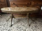 Table de salon en marbre, Maison & Meubles, Enlèvement, Comme neuf, Ovale, Autres matériaux