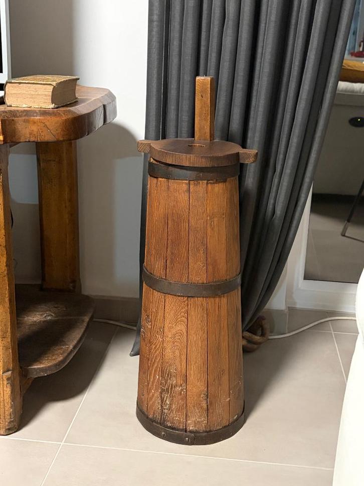 Ancien pilon en bois massif, Antiquités & Art, Antiquités | Bronze & Cuivre, Enlèvement