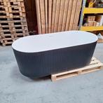 OP=OP Mat zwart en mat wit ligbad 170 x 80 x 58 cm nr149, Enlèvement ou Envoi, Neuf