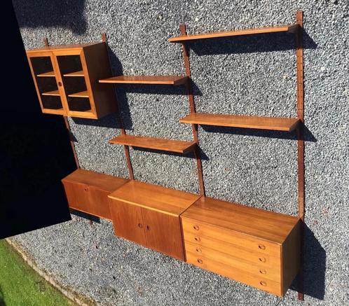 Vintage Danish Wall Unit H-G Furniture 1960s, Maison & Meubles, Armoires | Étagères, Utilisé, Enlèvement ou Envoi