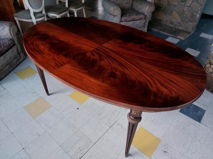 Mid-Century Uitschuifbare Ovale Eettafel in Palisanter, Huis en Inrichting, Tafels | Eettafels, Ophalen