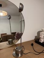 Vintage metalen bureaulamp, stevige voet. Verstelbaar aan de, Huis en Inrichting, Ophalen of Verzenden, Gebruikt, Metaal, 50 tot 75 cm