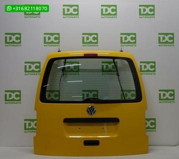 Volkswagen Caddy ('03-'14) Achterklep geel met ruit beschikbaar voor biedingen