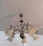 Vintage antiek lamp luster hanglamp kroonluchter retro, Huis en Inrichting, Lampen | Hanglampen, Ophalen of Verzenden, Gebruikt