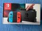Nintendo Switch V1 (neon blauw/rood) – complete set, Enlèvement, Comme neuf, Switch Original