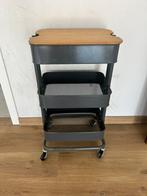 Rolkar / keukentrolley met houten blad, Huis en Inrichting, Ophalen, Zo goed als nieuw