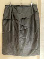 Leren rok, Kleding | Dames, Rokken, Ophalen, Maat 38/40 (M), Grijs, Knielengte