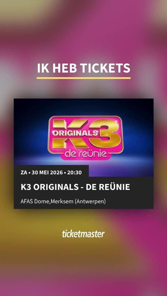 1 Tickets K3 Originals, Tickets & Billets, Concerts | Chanson française, Une personne, Mai, Autres types