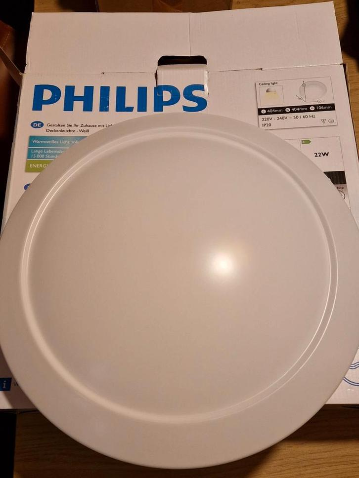 Plafondlampen
Philips Cinnabar LED plafondlamp 22W wit, Huis en Inrichting, Lampen | Spots, Zo goed als nieuw, Plafondspot of Wandspot