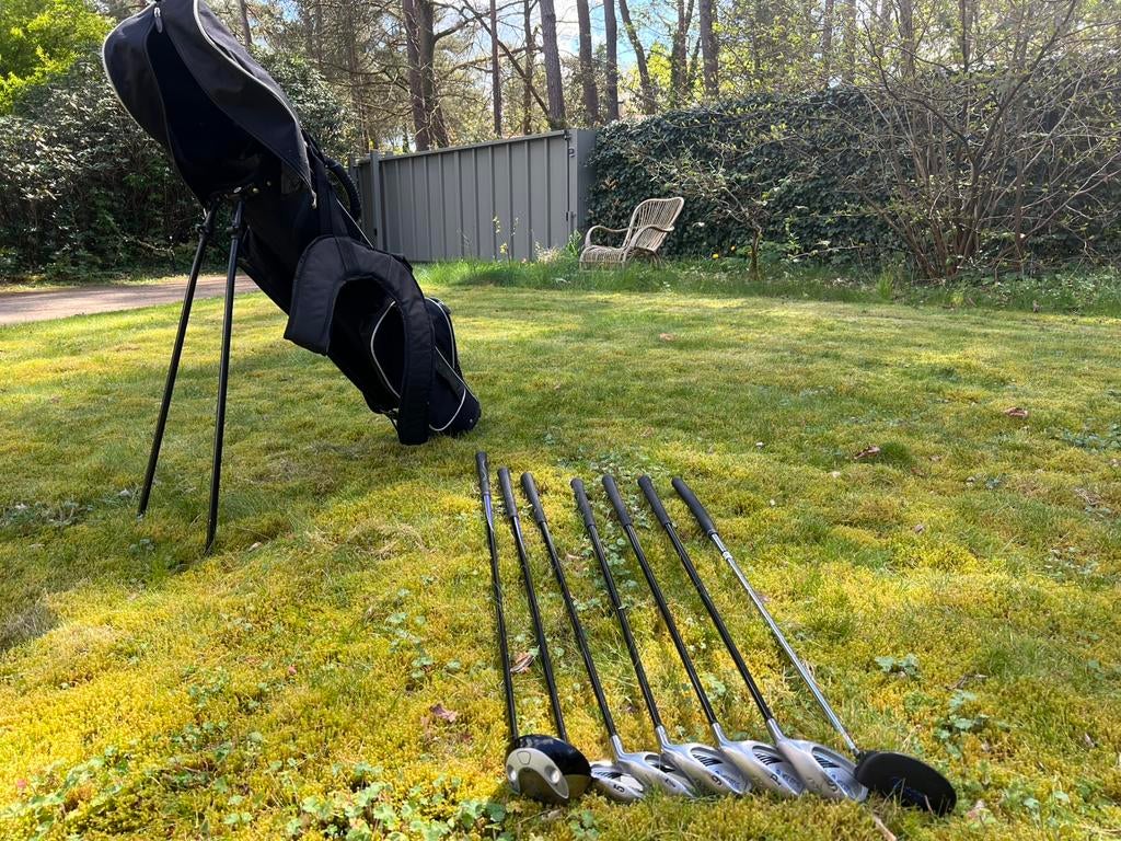 Golfclubs - MD - golfclubs + draagzak, Sport en Fitness, Golf, Ophalen, Zo goed als nieuw, Set