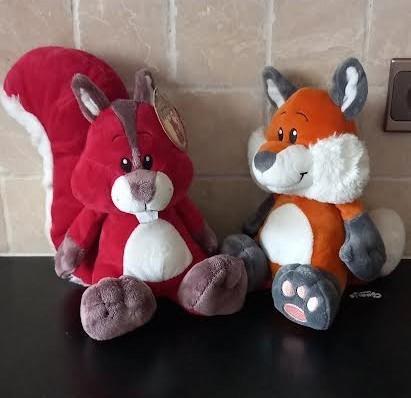Knuffel eekhoorn en Vos merk Forest Friends, Kinderen en Baby's, Speelgoed | Knuffels en Pluche, Zo goed als nieuw, Ophalen of Verzenden