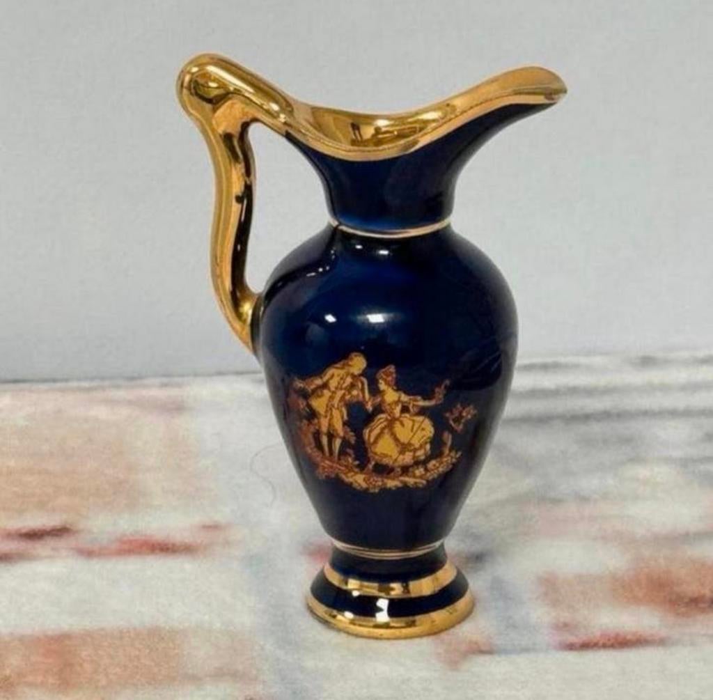 Miniatuur Limoges porseleinen kan vaas antiek france paris, Ophalen of Verzenden