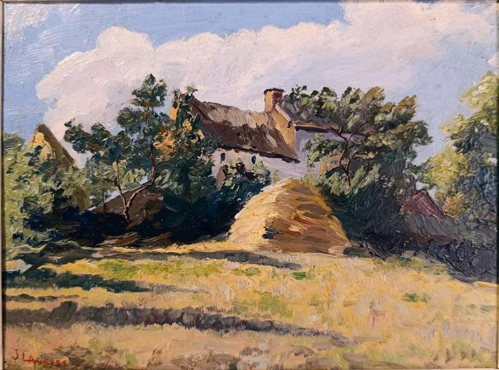 LAGASSE Joseph. Ecole Liégeoise. Huile sur panneau., Antiquités & Art, Art | Peinture | Classique, Enlèvement ou Envoi