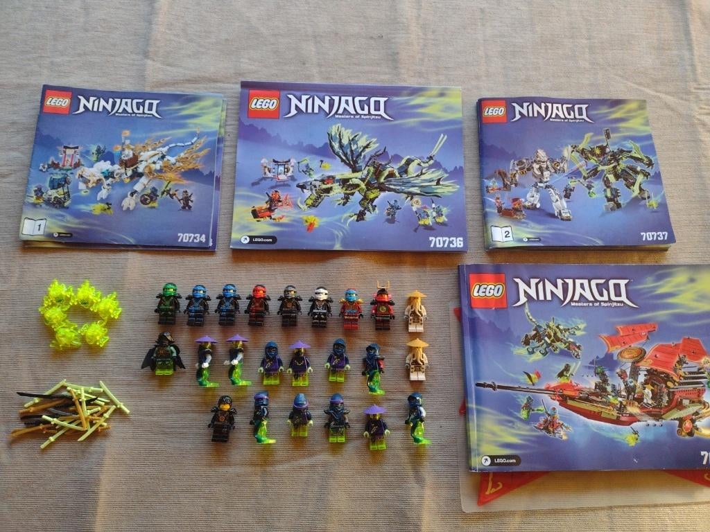 LEGO NINJAGO POSSESSION 70734 70736 70737 70738, Kinderen en Baby's, Ophalen, Lego, Nieuw, Compleet