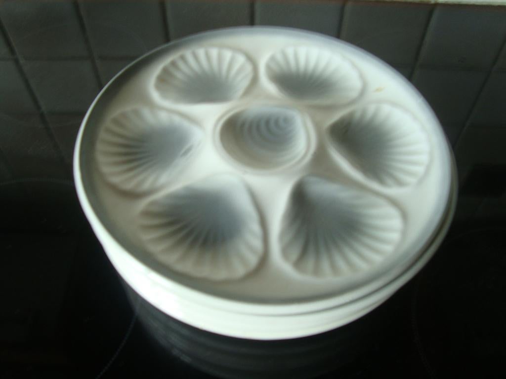 6 Vintage oesterborden. Moulin des Loups & Hamage., Antiquités & Art, Antiquités | Services (vaisselle) pièces, Enlèvement