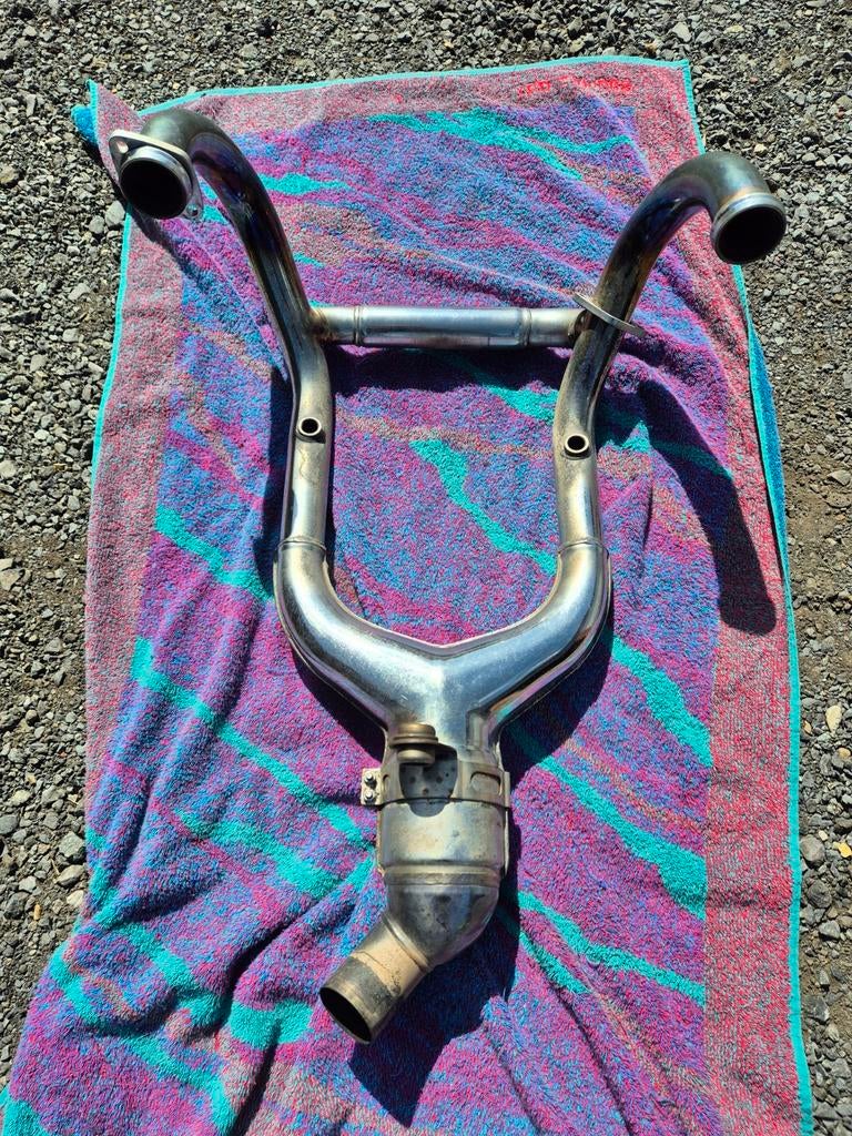 Originele voorbochten uitlaat BMW R 1200 GS, Ophalen