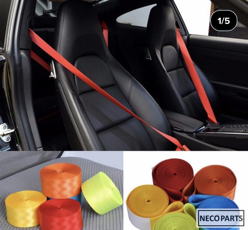 MERCEDES AMG RODE GORDEL GORDELS ALLE KLEUREN LEVERBAAR, -, Nieuw, Ophalen of Verzenden, -