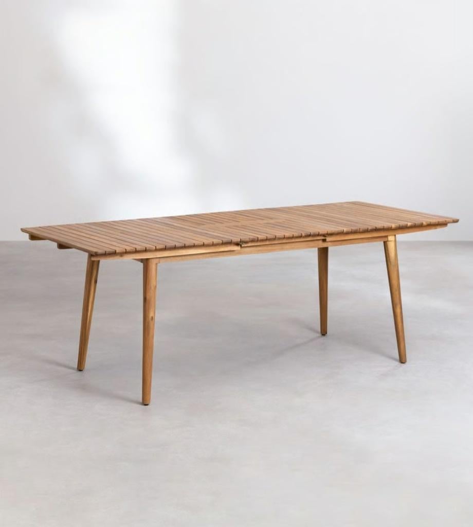 Table et chaises de jardin, Enlèvement, Utilisé, Rectangulaire, Bois