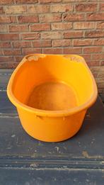 Antiek geel kinderbad uit de jaren 70 afm 67x43x23 cm., Ophalen