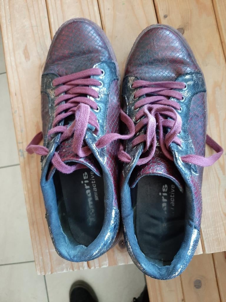 Sneakers bordeaux Tamaris, Enlèvement, Sneakers et Baskets