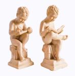 Twee Putti/Cherubijnen beelden., Antiek en Kunst, Ophalen of Verzenden