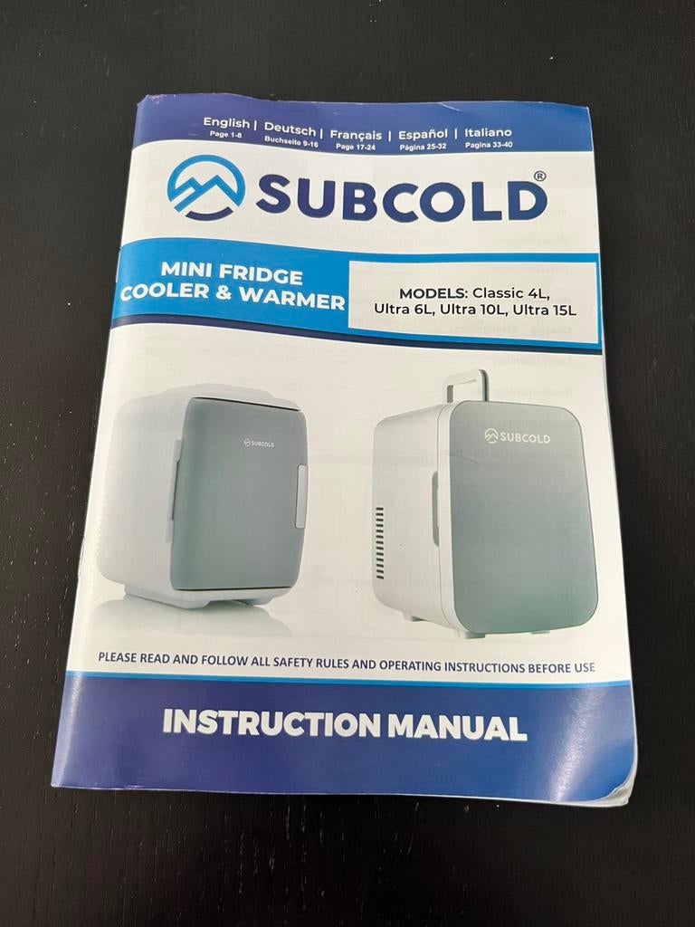 Mini frigo SUBCOLD ultra 6, Moins de 45 cm, Enlèvement, Sans bac à congélation, Comme neuf