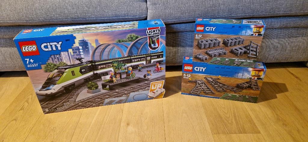 Nieuwe Lego 60337 Passagierssneltrein + Sporen en wissels, Ophalen, City, Lego, Nieuw