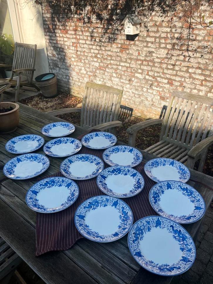 21 assiettes Dragon boch - plates et dessert, Antiquités & Art, Antiquités | Services (vaisselle) complet, Enlèvement ou Envoi