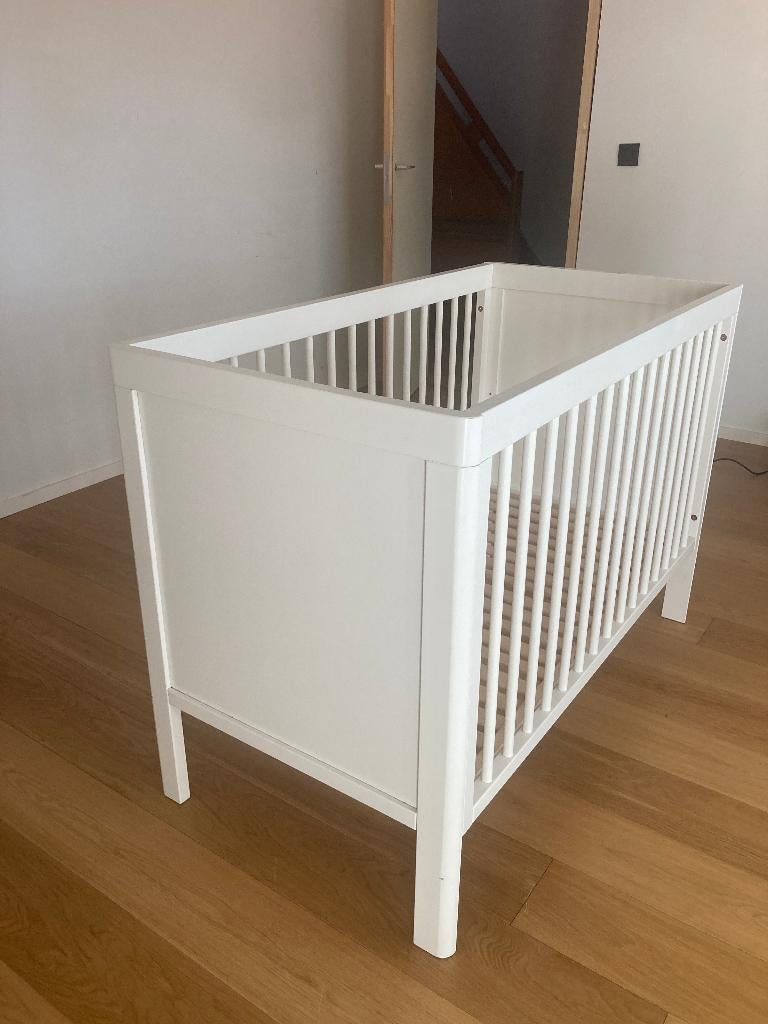 Babybedje Troll Lukas Wit - 120x60 cm, Ophalen, Gebruikt, Lattenbodem