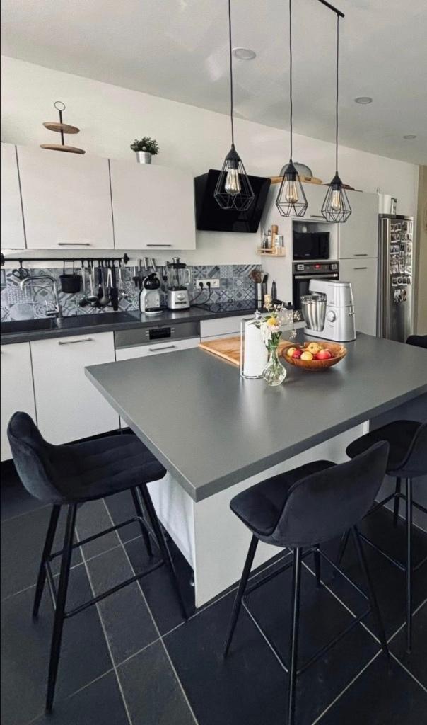 Cuisine, Synthétique, Gris, Enlèvement, Utilisé