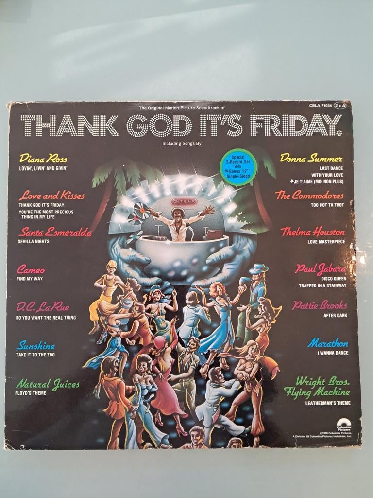Thanks god its friday ..3 lp album movie soundtrack 1978, Verzenden, Zo goed als nieuw