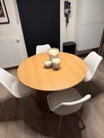 Tablf a manger + chaises, Maison & Meubles, Enlèvement, Comme neuf, Bois, 4 à 6 chaises
