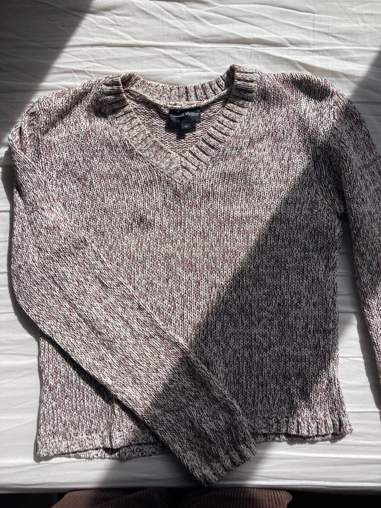 Pull à col en V, Vêtements | Femmes, Gris, Enlèvement ou Envoi, Taille 36 (S), Comme neuf