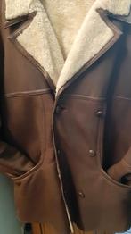 Sportieve piloten air mouton retourné jas 50 M/L, Renzo Di Castel Nuovo, Bruin, Maat 48/50 (M), Ophalen of Verzenden