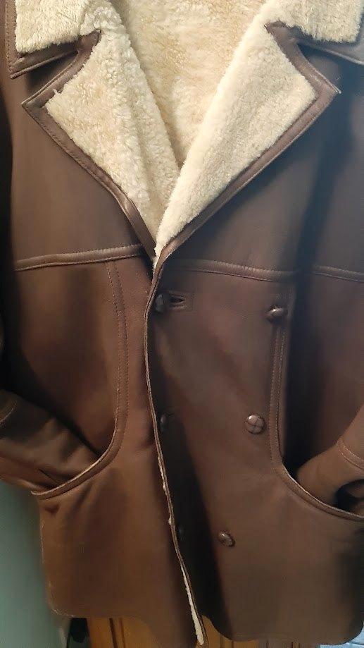 Veste de pilote sportive Air Mouton Retourné 50 M/L, Vêtements | Hommes, Vestes | Hiver, Comme neuf, Taille 48/50 (M), Brun, Enlèvement ou Envoi