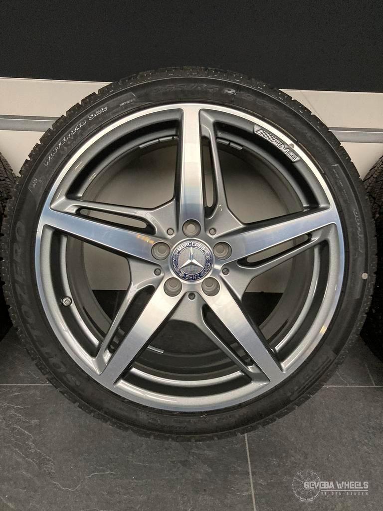 19'' originele Mercedes-Benz AMG GT velgen + winterbanden, 19 inch, Gebruikt, 255 mm, -
