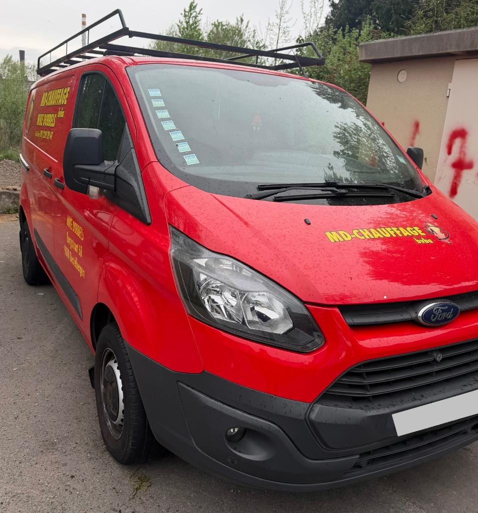 Ford Transit Custom 2.2 DTCI Modèle 2014, Autos, Camionnettes & Utilitaires, Euro 5, Achat, 3 places, Boîte manuelle